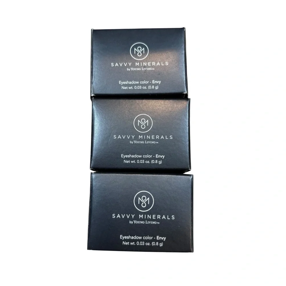 Lot of three Brand New Savvy Minerals by Young Living Loose Eyeshadow Envy Color